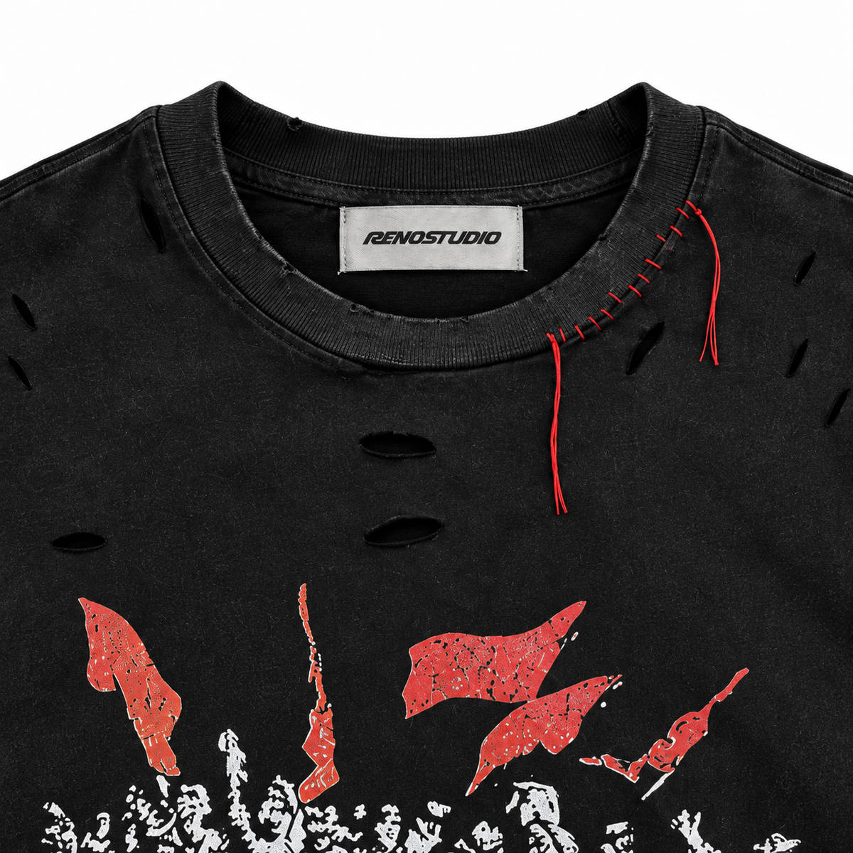 Revolutionary Cry Distressed Portrait Vintage Tee