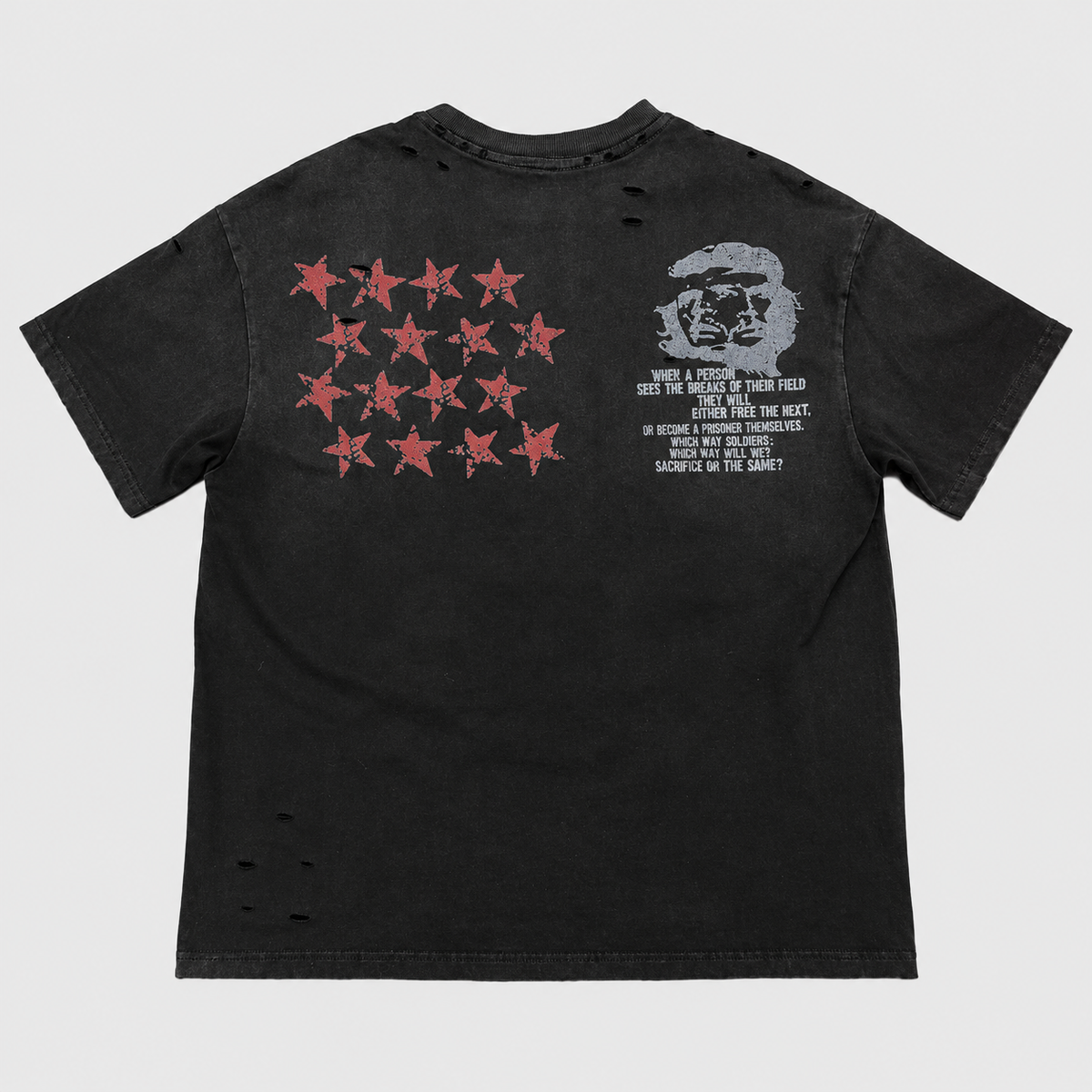 Revolutionary Cry Distressed Portrait Vintage Tee